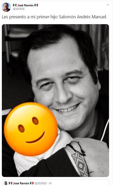 José Ramón, hijo de AMLO, presume orgulloso a su primer hijo Salomón Andrés Manuel