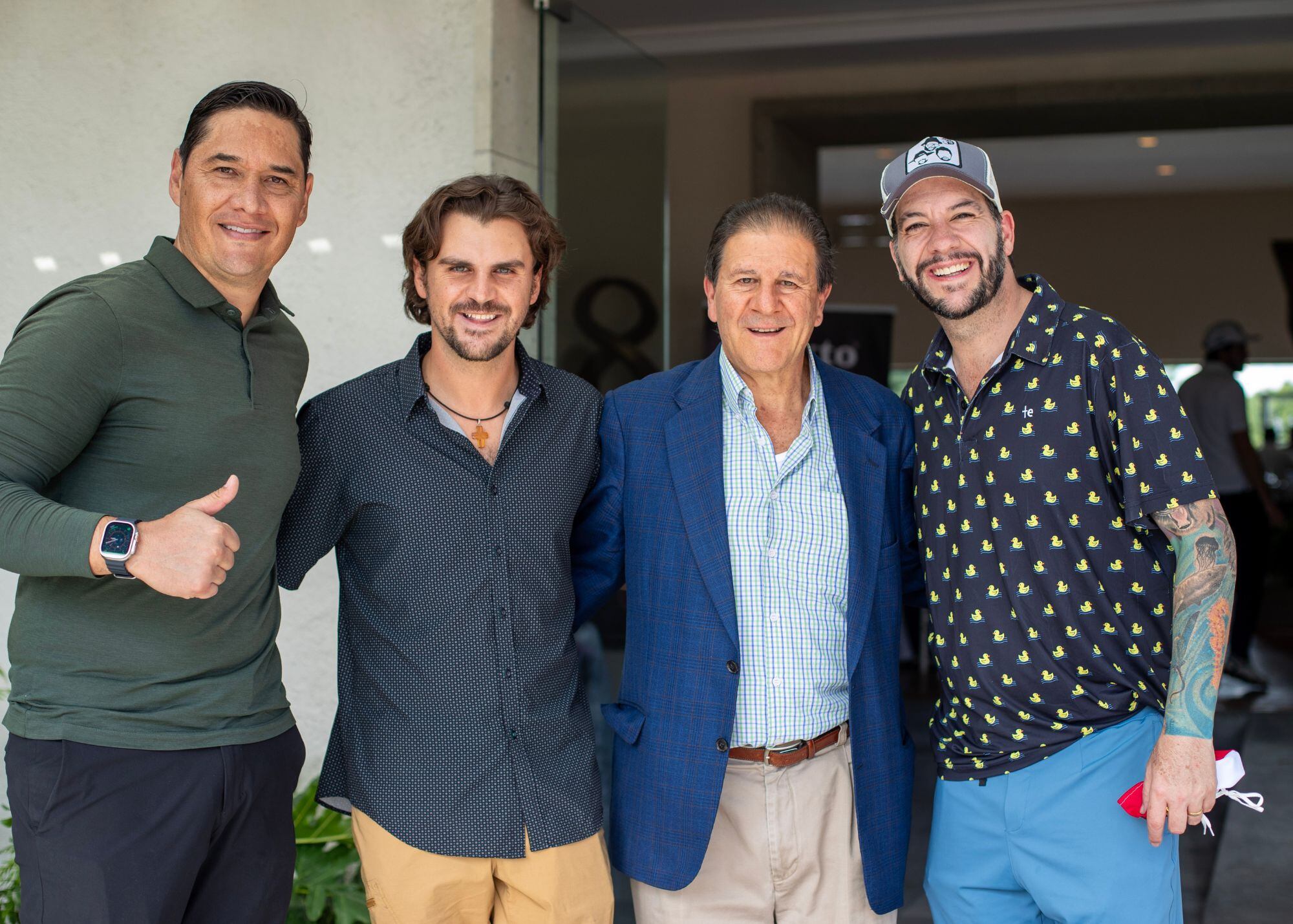 Moisés Muñoz, Fernando y Francisco Name con Faisy. (Foto: Edgar Silva Fuentes)