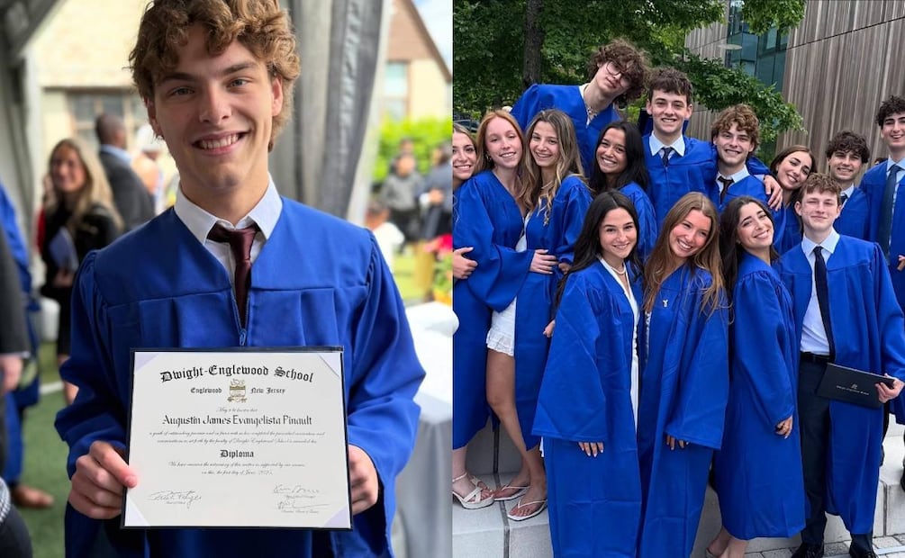 La graduación de Augustin James, hijo de François-Henri Pinault / Foto: Instagram @lindaevangelista