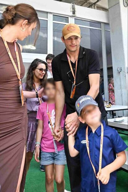 Ashton Kutcher y Mila Kunis: Sus hijos protagonizan Fórmula 1 en Miami