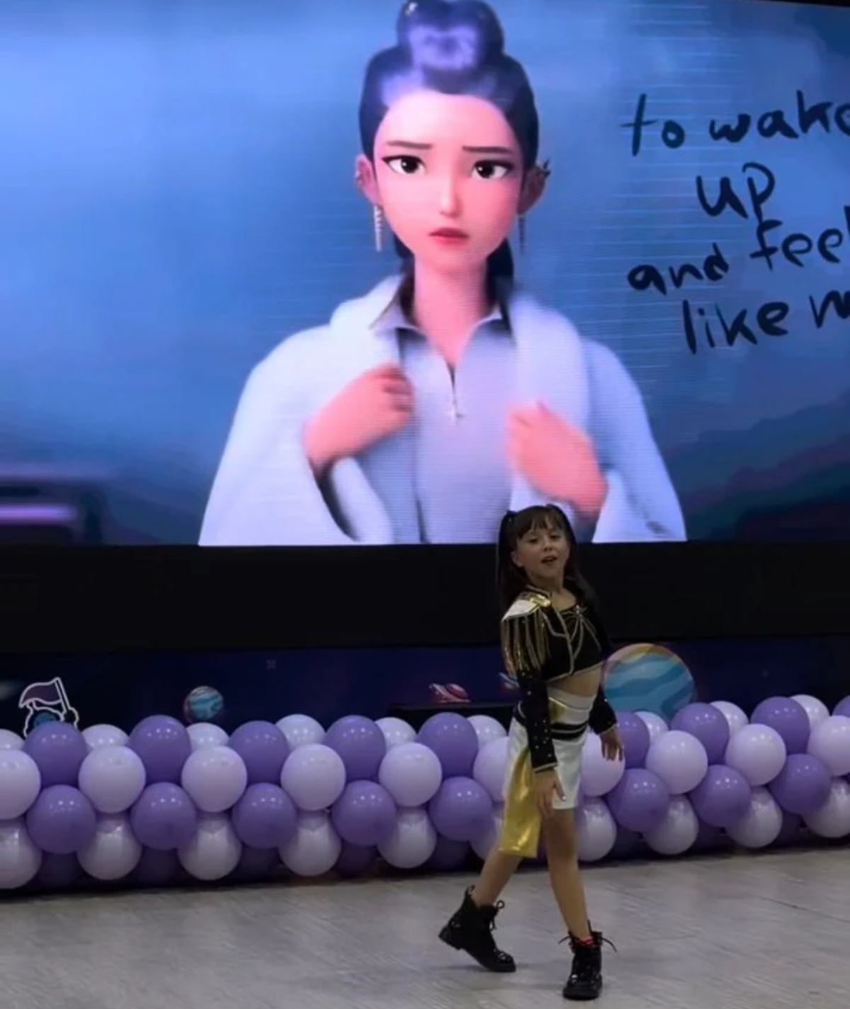 La pequeña María Fernanda presentó un número en su fiesta de cumpleaños / Foto: Instagram @fernandagmtz