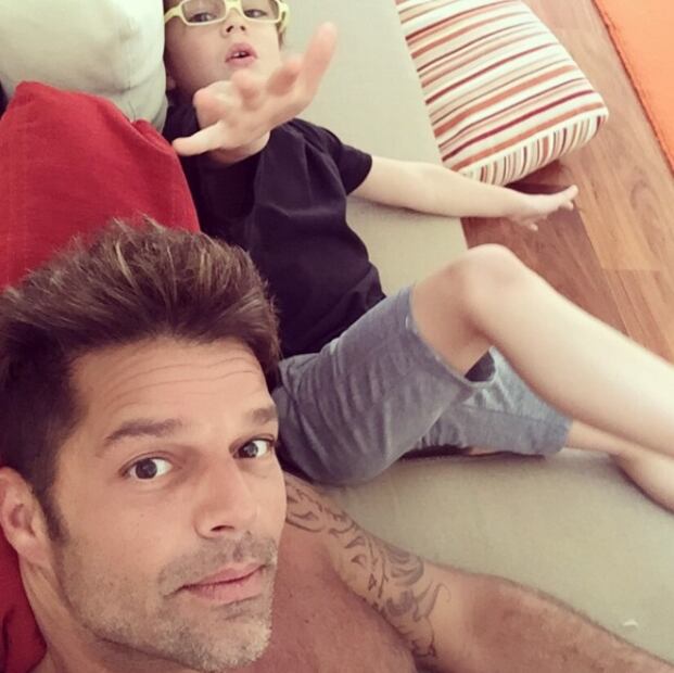 Así lucen los hijos de Ricky Martin a sus 7 años 