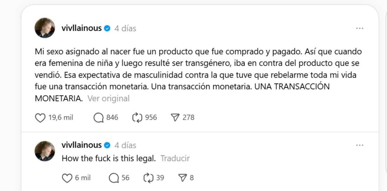 Esto fue lo que dijo Vivian Jenna, hija de Elon Musk / Foto: Captura