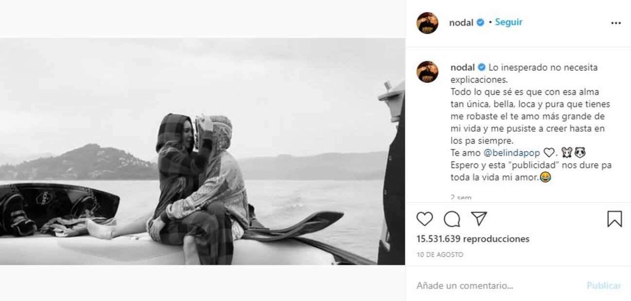 Aseguran que Christian Nodal ordenó a Belinda cambiarse el vestido porque no les gustó