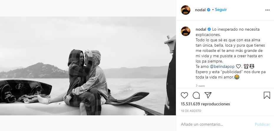 Aseguran que Christian Nodal ordenó a Belinda cambiarse el vestido porque no les gustó