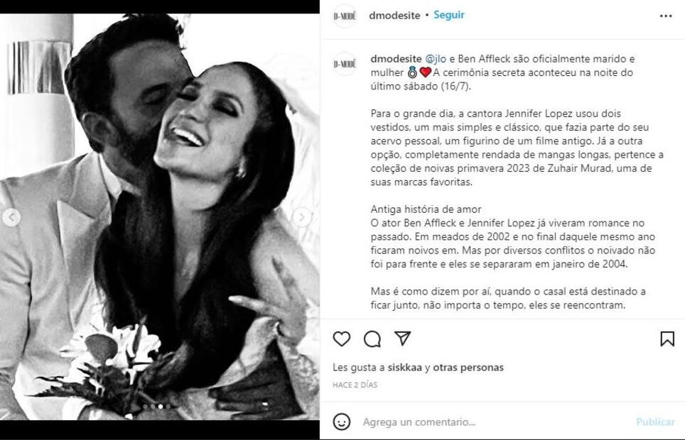 Jennifer Garner mandó regalo de bodas a Jennifer Lopez y Ben Affleck