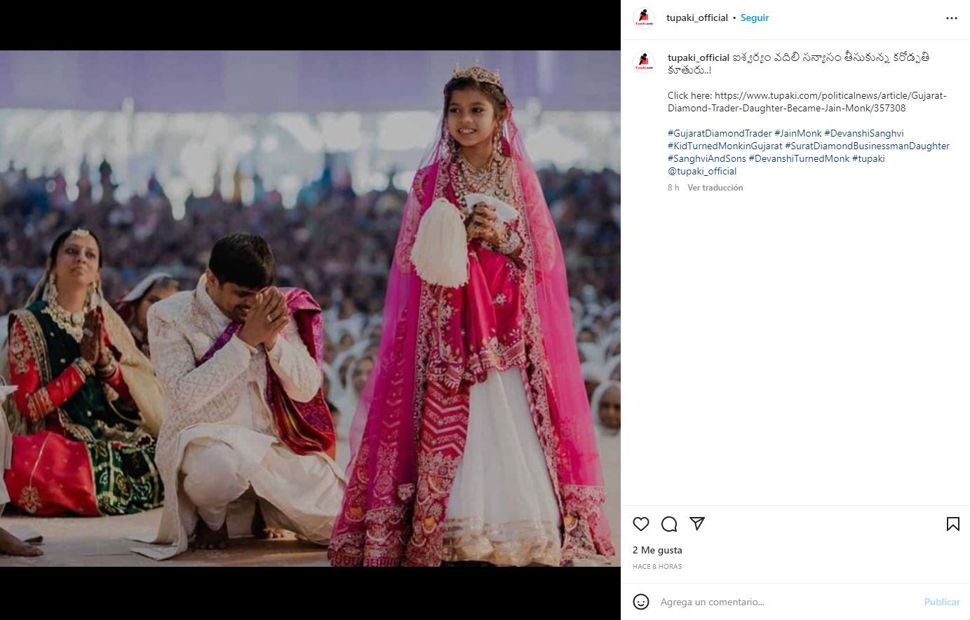 Devanshi Sanghvi, de la firma de diamantes 'Sanghvi and Sons', rechaza herencia millonaria para convertirse en monja