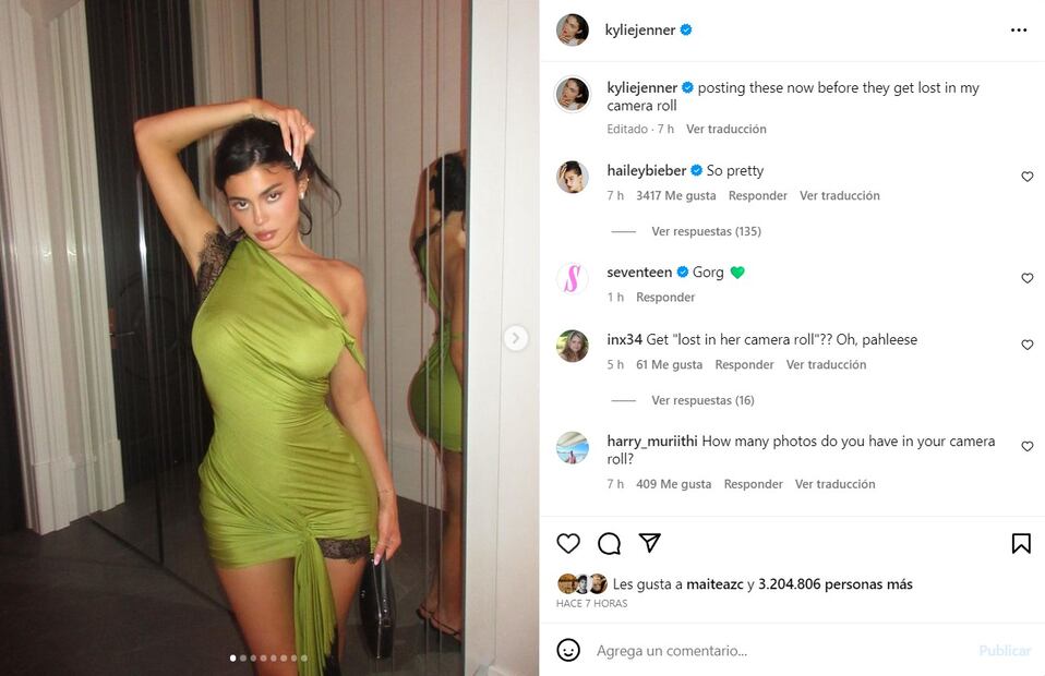 Kylie Jenner tiene el mismo vestido de Dua Lipa / Instagram