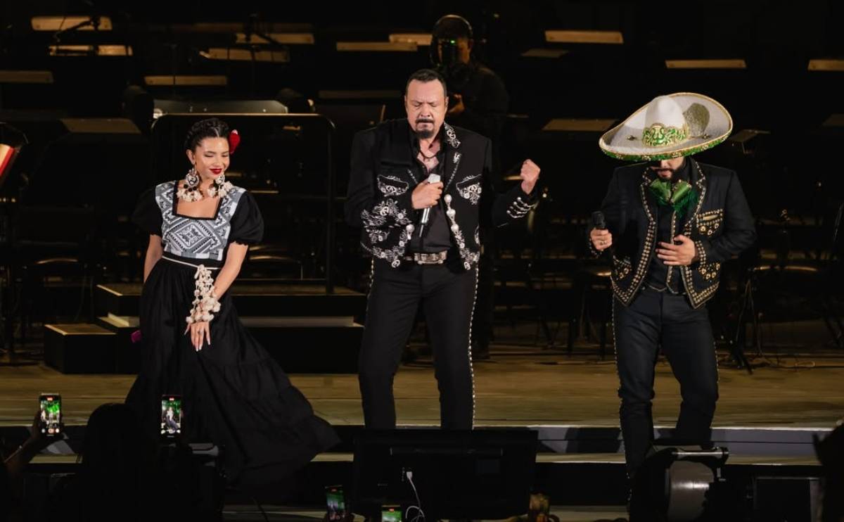 Ángela, Pepe y Leonardo Aguilar / Foto: Instagram @hollywoodbowl
