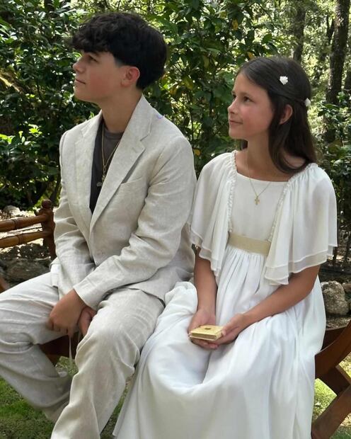 Los pequeños Dylan y Alma, hijos de Alejandro Sanz y Raquel Perera / Foto: Instagram
