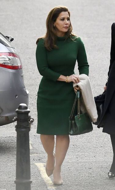 La princesa Haya bint Al Hussein, en el tribunal, lista para pelear por sus hijos contra el jeque de Dubai