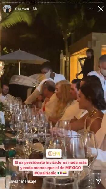 Enrique Peña Nieto reaparece en una boda con Tania Ruiz