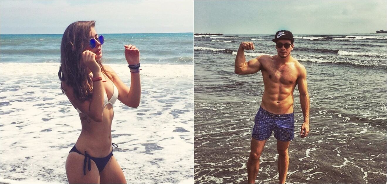 <p>Valeria Olivares, ex de Sergio Mayer Mori, ahora es novia de Roberto Ruiz Esparza, hijo del ex futbolista y político del mismo nombre. <strong>(Fotos: Instagram)</strong></p>