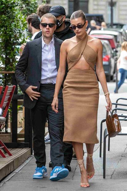 Justin Bieber de tenis en cita con Brigitte y Emmanuel Macron