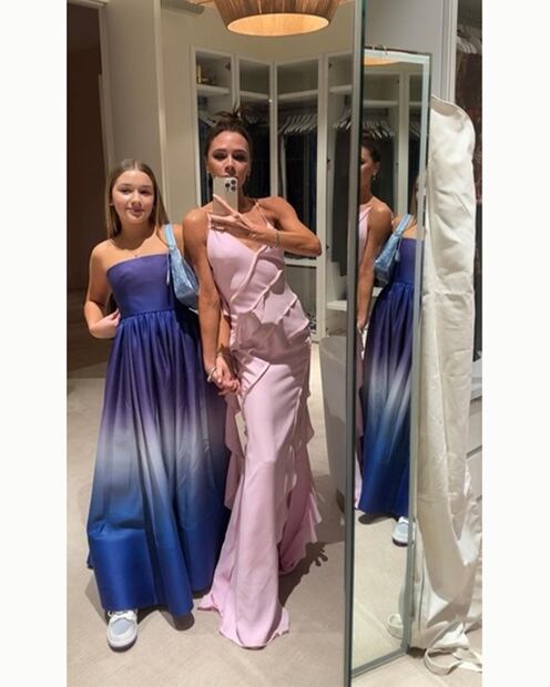 Harper y Victoria Beckham / Foto: Instagram