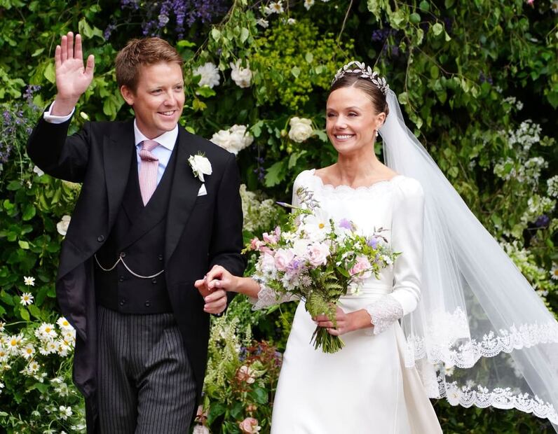 Hugh Grosvenor, duque de Westminster, en su boda con Olivia Henson / AP