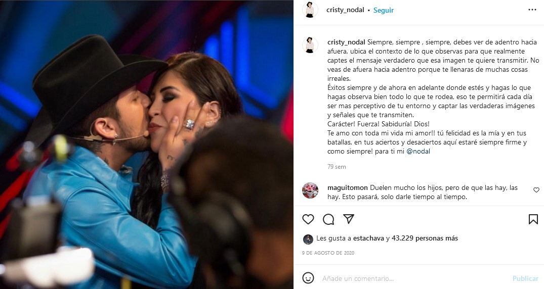 Mamá de Christian Nodal borra a Belinda de su Instagram