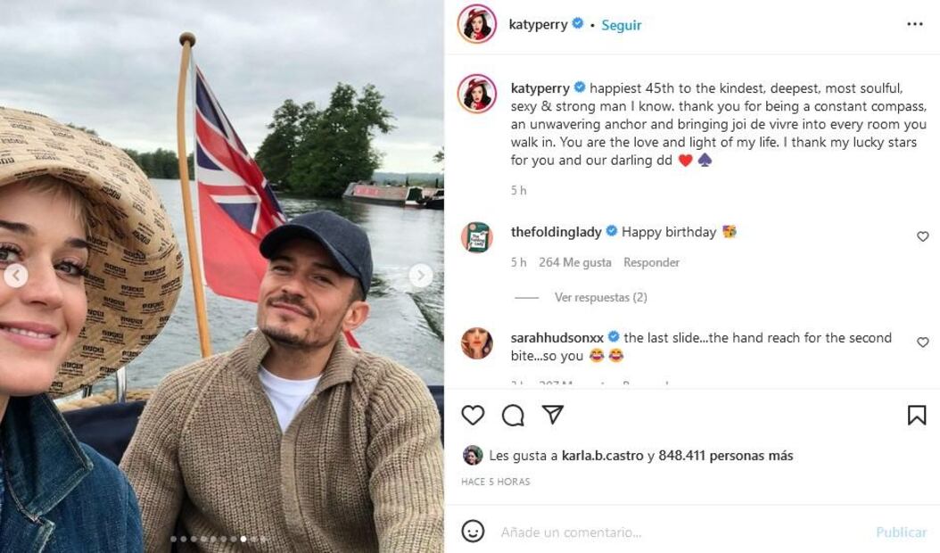 Orlando Bloom cumple 45 años y Katy Perry dedica emotiva felicitación