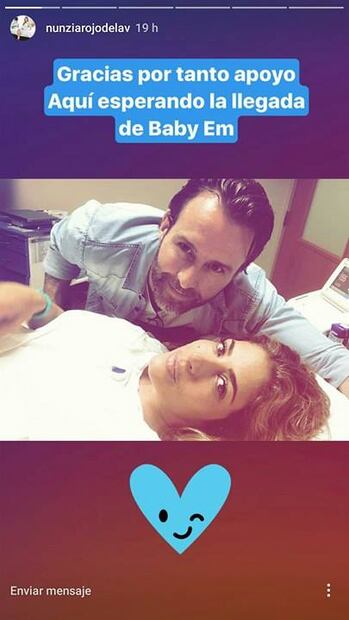 La primera foto del bebé de Nunzia Rojo de la Vega