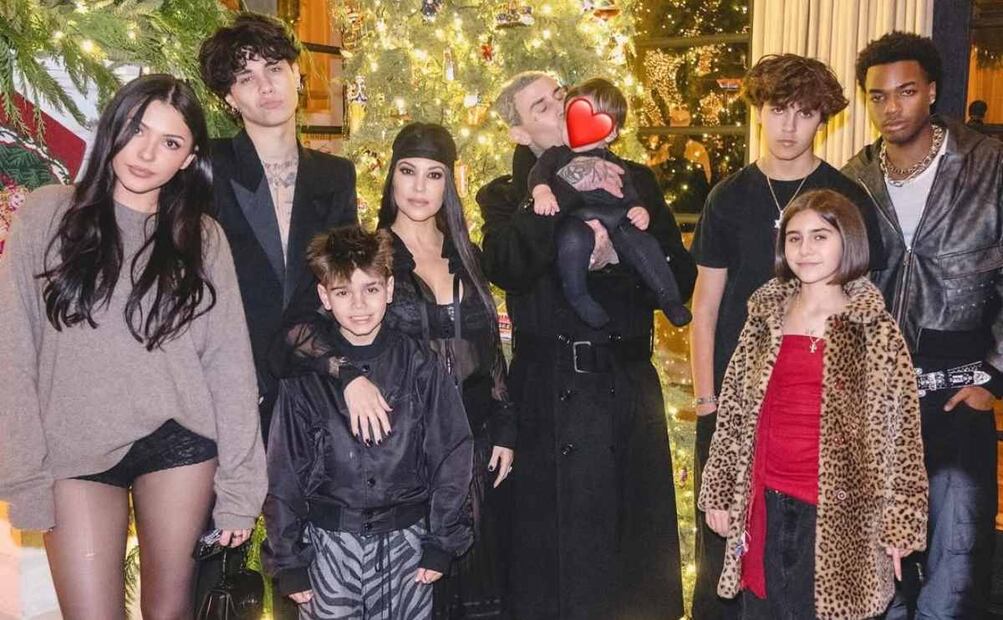 Kourtney Kardashian junto a su esposo e hijos / Foto: Instagram