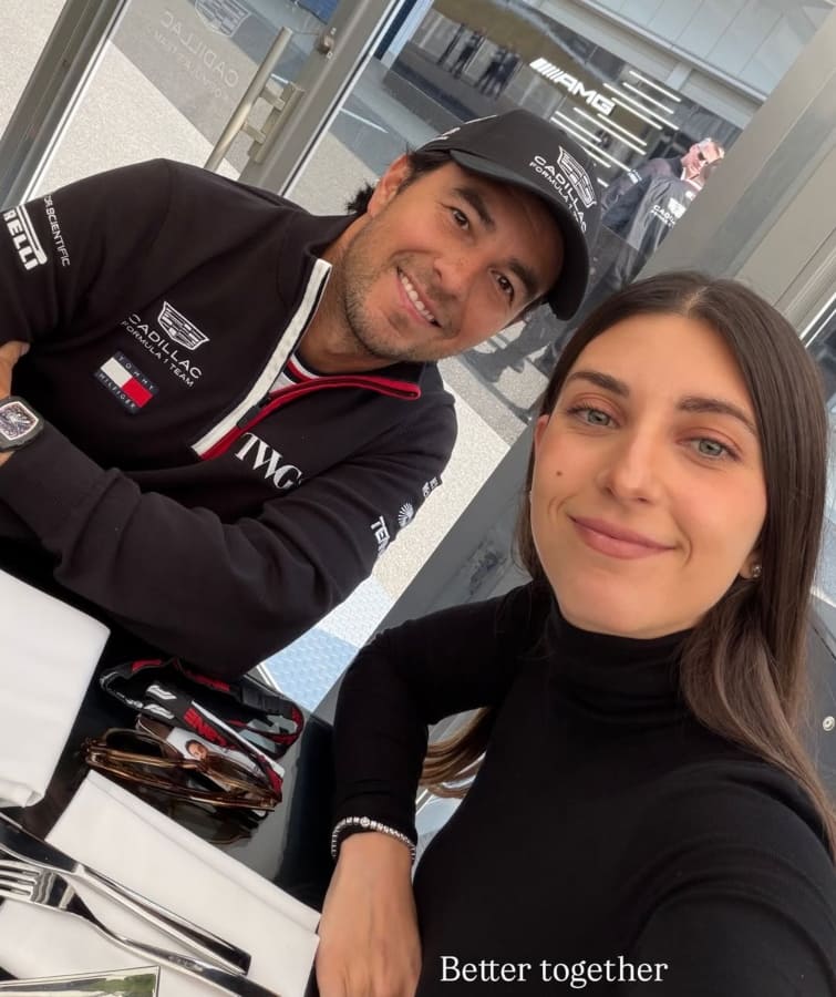 Sergio 'Checo' Pérez y Carola Martínez en el GP de Japón / Foto: Instagram