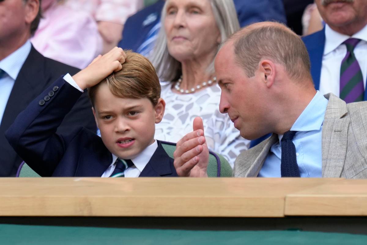 El príncipe George, elegante y enérgico en la final de Wimbledon
