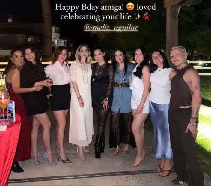Aneliz Aguilar celebró su cumpleaños rodeada de sus amigas / Foto: Instagram