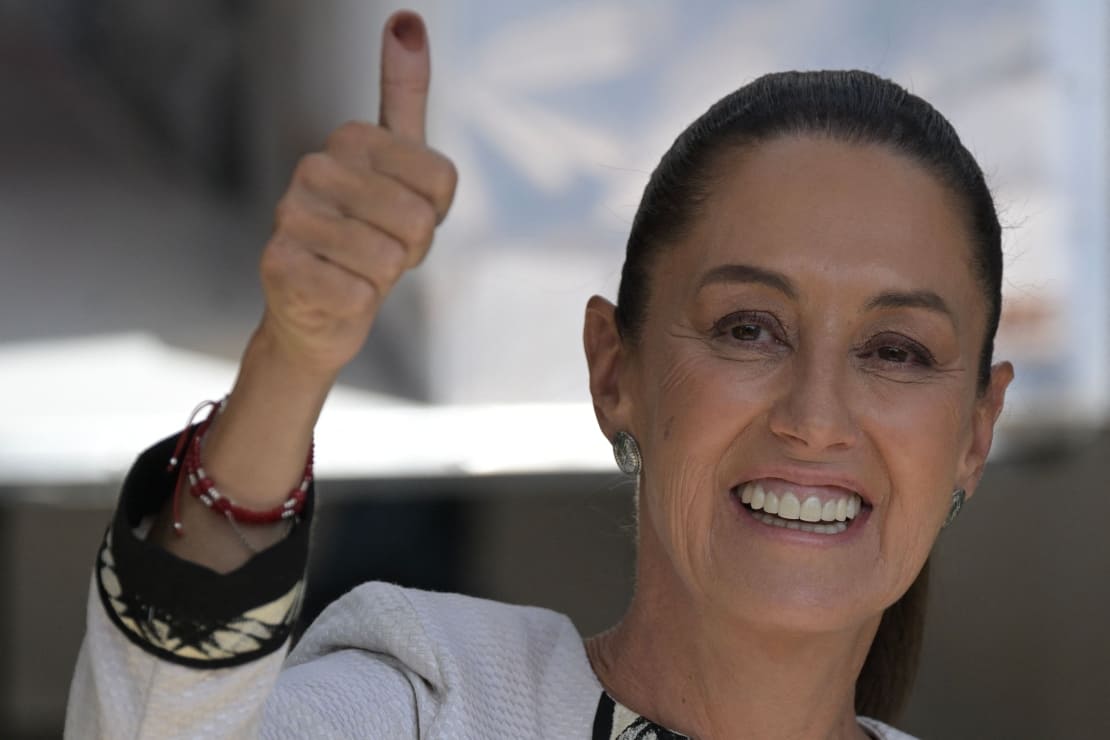 La candidata Claudia Sheinbaum / AFP