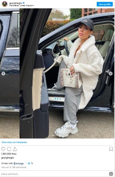 Georgina Rodríguez y su millonaria colección de bolsos