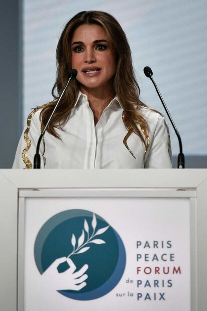 La reina Rania de Jordania sentencia: "Nuestro mundo está desequilibrado"