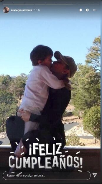 Aracely Arámbula publica foto de Daniel, hijo menor de Luis Miguel