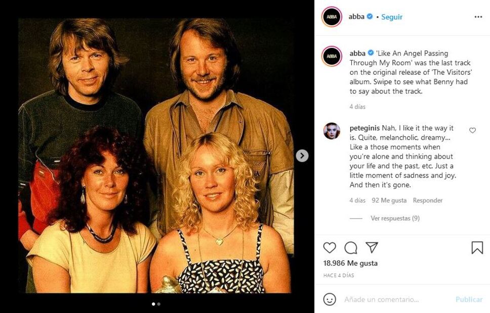 ABBA lanzará nueva música después de 39 años en pausa