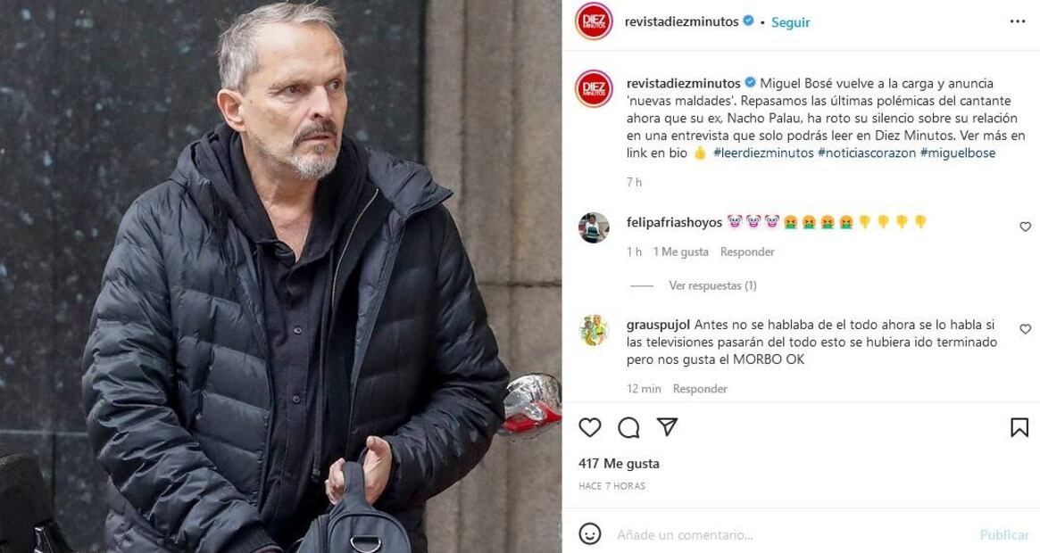 Nacho Palau, ex de Miguel Bosé, habla por primera vez: “Acabó como una historia de terror”