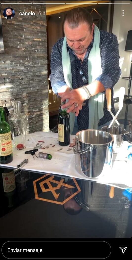 Saúl 'Canelo' Álvarez celebra con vino Petrus de 100 mil pesos