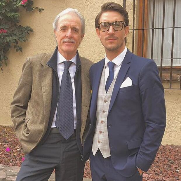 Francisco Bernot junto a su hijo Diego / Foto: Instagram