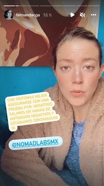 Fernanda Castillo da positivo a la prueba de Covid-19