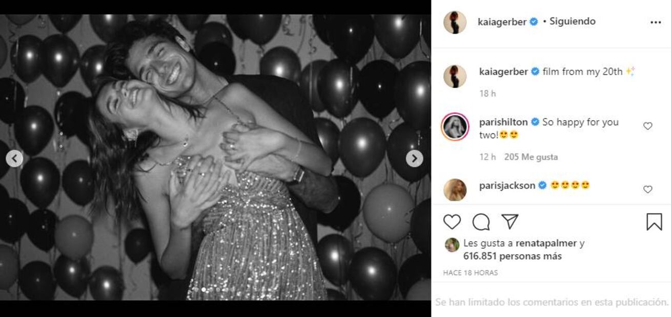 Kaia Gerber, hija de Cindy Crawford, celebra su cumpleaños con un elegante vestido transparente