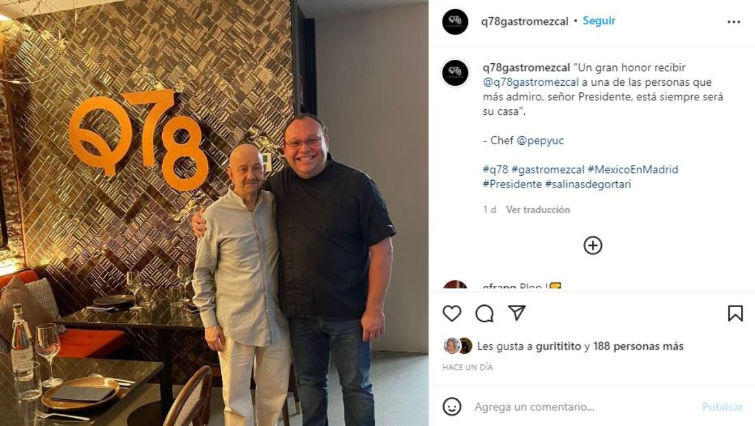 Carlos Salinas de Gortari reaparece en España