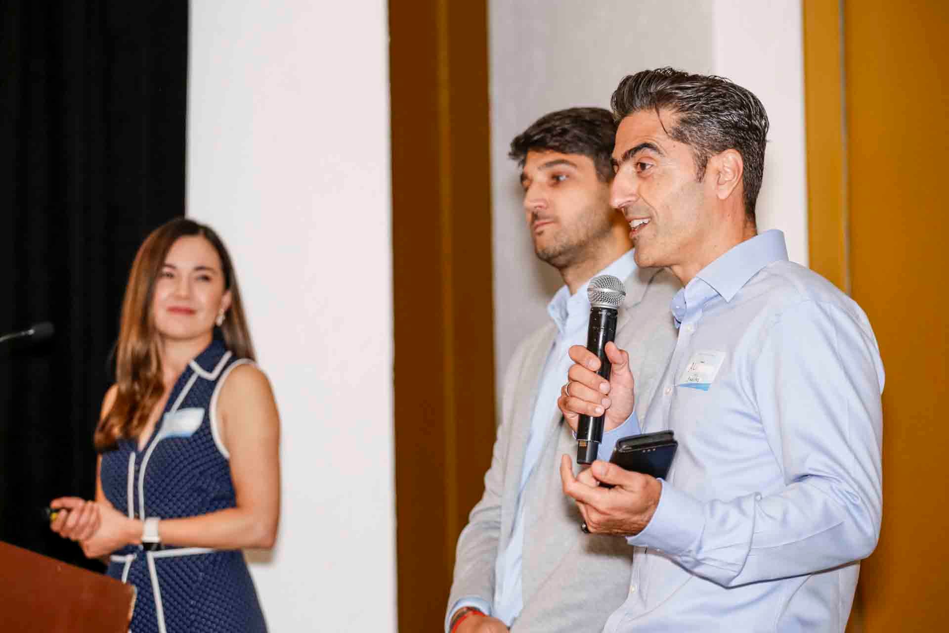 Iliana González, Ignacio Bilmes y Ali Seyedmehdi. (Foto: Esteban Torreblanca)