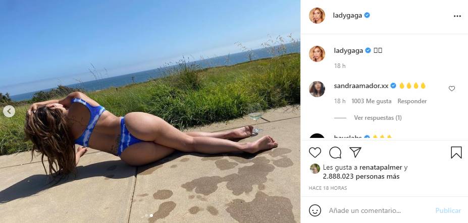 Lady Gaga sube la temperatura con sus curvas en atrevido bikini 