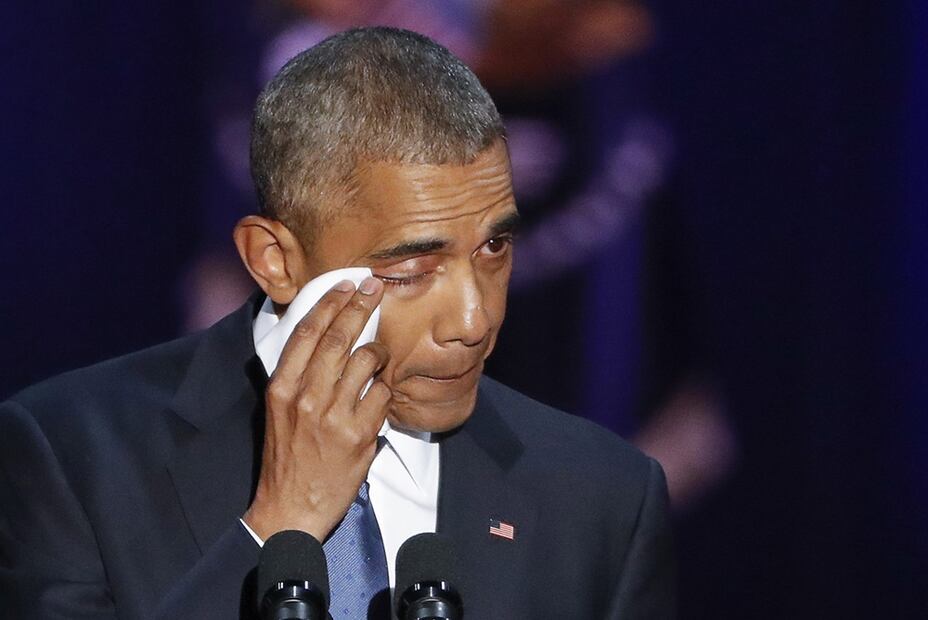 Barack Obama dedica su último discurso como presidente a Michelle Obama