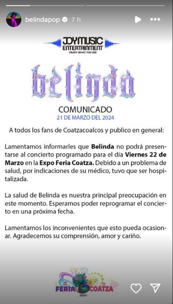 Belinda/Instagram