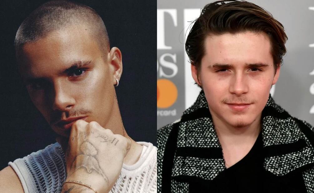 Romeo y Brooklyn Beckham / Fotos: Instagram - @romeobeckham, EFE - Hannah Mckay