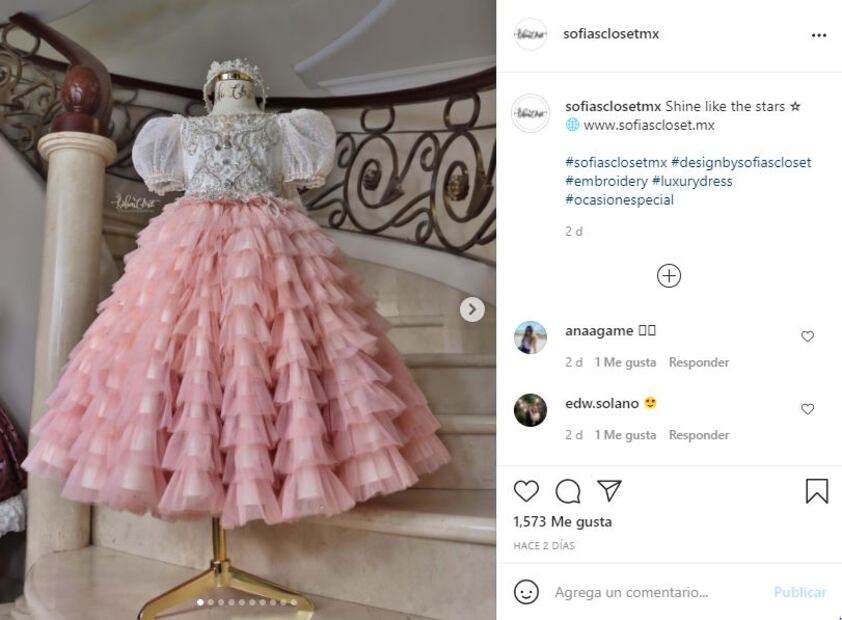 El espectacular vestido que la hija de “Canelo” y Fernanda Gómez usó en su boda