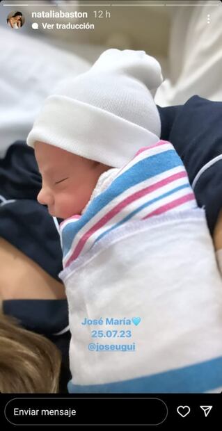 Baby José María, nieto de Natalia Esperón y Pepe Bastón / Instagram