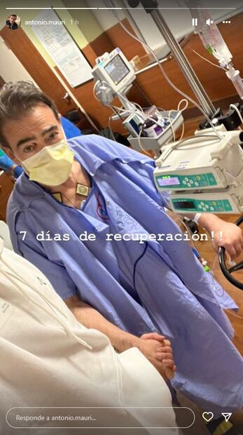 Toño Mauri comparte imágenes desde el hospital y su salida