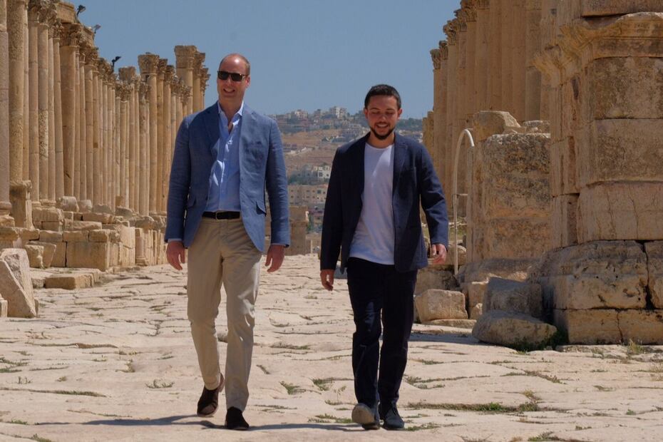 El viaje del príncipe William a Jordania