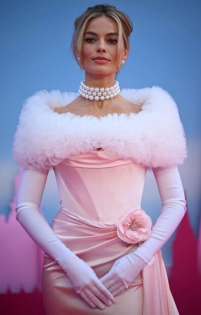 Margot Robbie en el estreno de la película "Barbie" en Londres / AFP