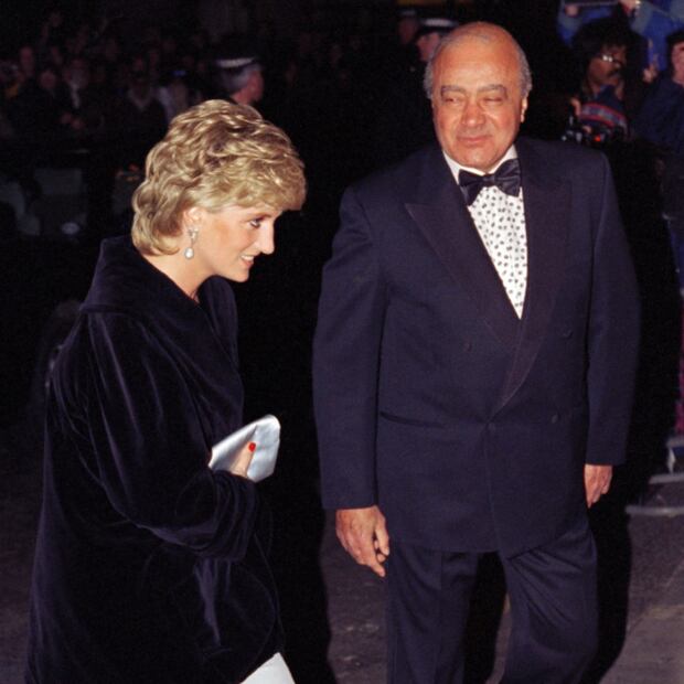 Lady Di junto a Mohamed Al Fayed / Foto: Getty Images