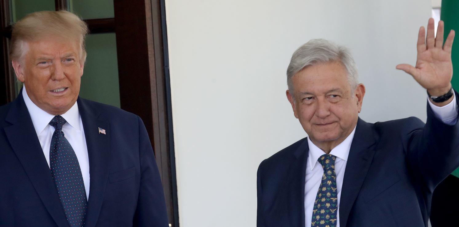 Los rostros de la vista de AMLO a la Casa Blanca